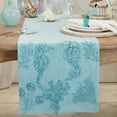 thumbnail image 3 of Saro Lifestyle Seashore Stonewashed Detail Table Runner, 3 of 3