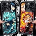 thumbnail image 2 of Funda de teléfono de Anime japonés Demon Slayer, carcasa trasera de TPU suave para IPhone 16, 15, 14, 13, 12, 11 Pro Max, Mini, XR, XS, X, 7, 8 Plus, 2 of 5