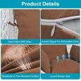 thumbnail image 4 of Egg Chair Cushion Hanging Basket Seat Cushion Thicken Soft Egg Swing Chair Pad Hanging Egg Chair Cushion with Headrest, 4 of 5