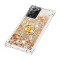 thumbnail image 4 of Funda para Samsung Galaxy Note 20 Ultra 5G con Brillo Líquido Flotante, Purpurina, Parachoques y Anillo Giratorio Soporte, 4 of 5