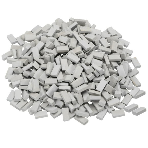 Unique Bargains Miniature Bricks Clay Mini Wall Brick for Model Building Grey Pack of 400 Scale 1/16 16x9x5mm/0.63x0.35x0.2'
