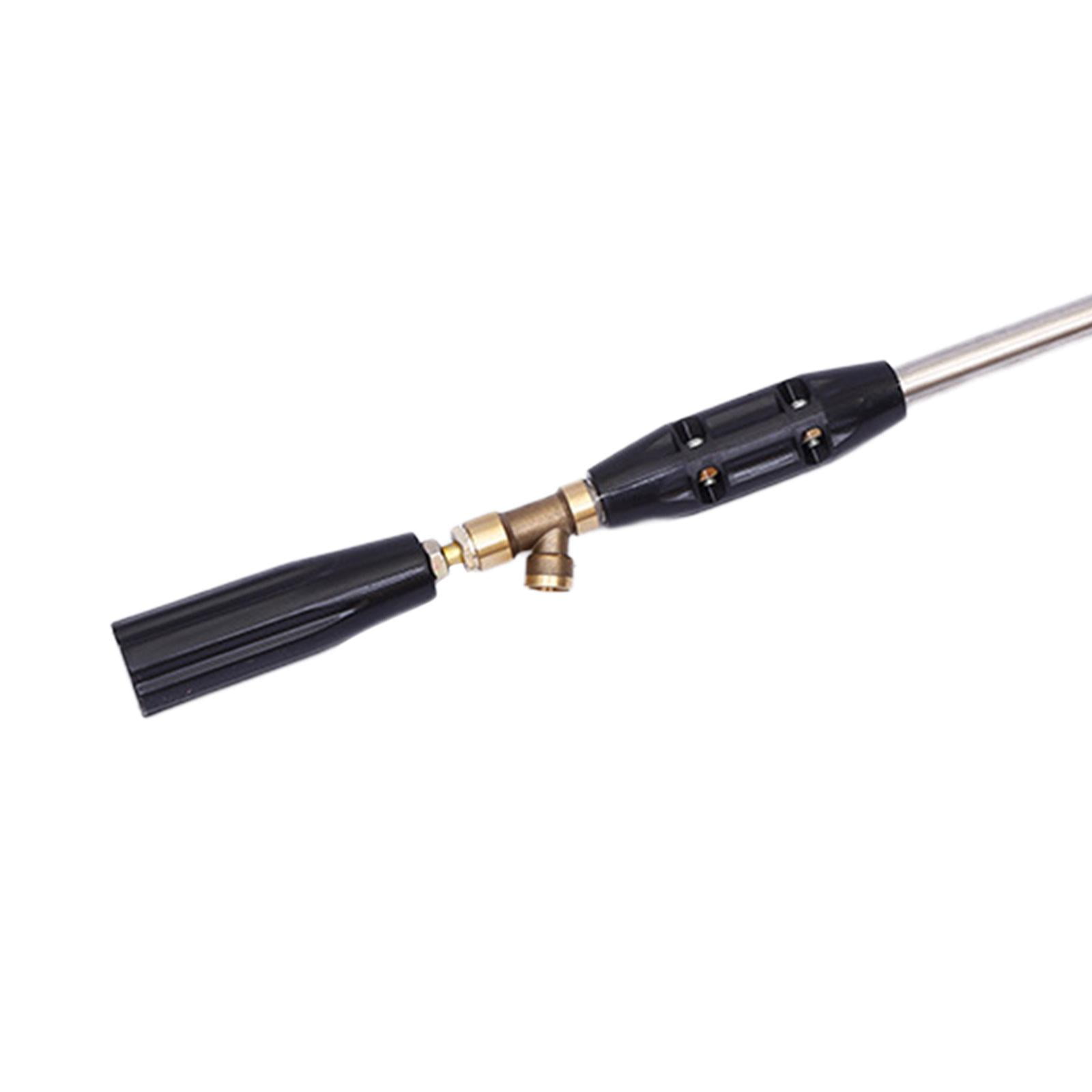 Fzaqwen High Pressure Water Spray Devices Durable Adjustable Garden Hose Nozzle for Lawn 60cm
