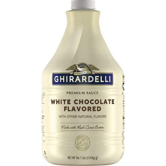 Ghirardelli Sauce White Chocolate Flavored, 87.3 Ounce Bottle