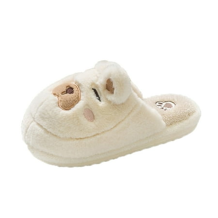 

SEMIMAY Women Slippers Autumn And Winter Indoor Fashion Comfortable Cute Cartoon Flat Warm Non Slip