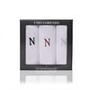 CoverYourHair 61024 Fancy 3pc N Initial Cotton Handkerchiefs