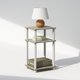 thumbnail image 3 of Mesa Furinno Just de 3 niveles, roble Sonoma blanco, 29 x 34 x 58 cm, 3 of 6