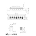 thumbnail image 2 of KD by AxLabs 7-String Tune-O-Matic  Stop Tailpiece, 2 of 3
