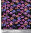 thumbnail image 1 of Soimoi Moss Georgette Fabric Periwinkle Floral Print Sewing Fabric Yard 42 Inch Wide, 1 of 3