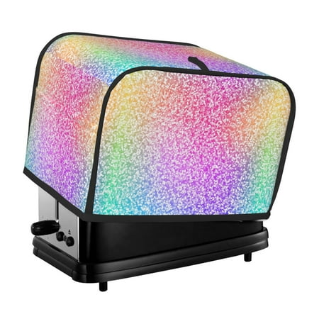 

Salelf Colorful Glitters 2 Slice Toaster Cover Appliance Cover Toaster Dust And Fingerprint Protection Machine Washable Toaster Machine Cover