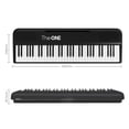 thumbnail image 2 of Teclado Inteligente The ONE Negro 61 Teclas Iluminadas Piano Eléctrico para Principiantes 256 Tonos, 2 of 7