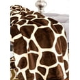 thumbnail image 5 of Giraffe Animal Print Flannel Throw Plush Cozy Super Soft Fleece Blanket, 5 of 9