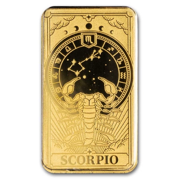 Solomon Islands 1/200 oz Gold Zodiac Ingot (Scorpio)