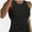 Black, variant on Women’s Basic Crew High Neck Sleeveless Casual Tank Top Ribbed Soft Tank Top