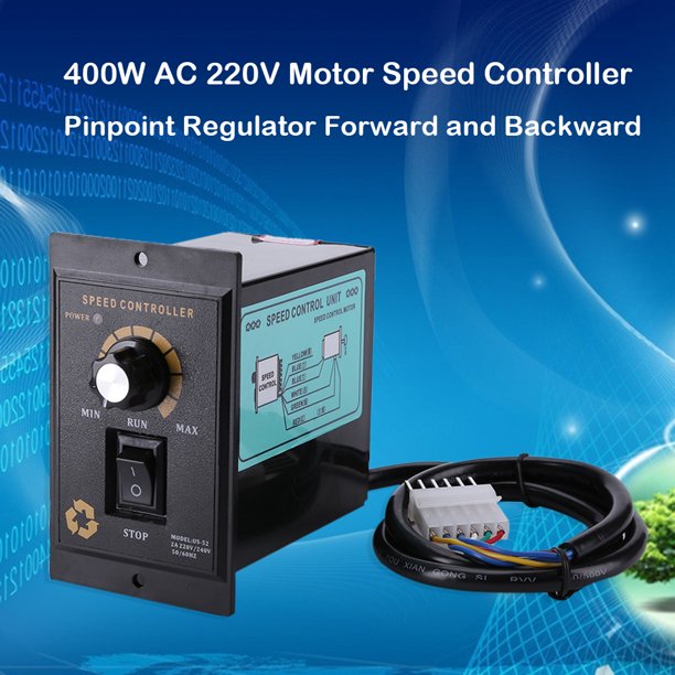Controlador de velocidad del motor de 400 W CA 220 V Regulador preciso hacia adelante y hacia atrás Tmvgtek 2gq6dp4qu3pp4zf2