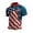 Z32-Red, variant on XDZJLR Men's Golf Shirts Patriotic Independence Day Print Short Sleeve Tops Celebrations Big And Tall Men Polo Shirts S-5Xl