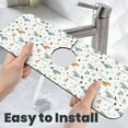 thumbnail image 6 of Xecao Sea Creatures for Kitchen Sink Splash Guard Faucet Mat , Faucet Guard & Draining mat, (15" X 5.5" ), 6 of 7