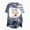 Blue, variant on TOWED22 Womens Pumpkin Spooky Halloween Shirts Tie Dye Cute Short Sleeve Ghost Grapghic Tee Ghost Tops Costumes Fall(Yellow,5XL)