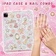 thumbnail image 3 of Kawaii Aesthetic Personalization DIY Phone Case & Nail Decor Charms Kit with Bows, 3 of 7