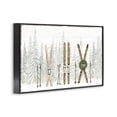 thumbnail image 3 of Stupell Industries Pine Lodge Ski Motif Sports & Sports Teams Painting Black Framed Art Print Wall Art, 18 x 12, 3 of 8