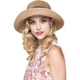 thumbnail image 2 of Sun Hat, Foldable Sun Hat for Women (Brown), 2 of 5