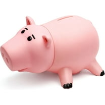 LQQBOX Piggy Bank, Cute Pink Plastic Coin Bank for Girls and Boys, Unbreakable Pig Money Bank for Xmas Christmas Birthday Gift