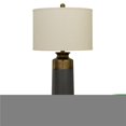 thumbnail image 1 of Benjara BM233484 29.5 in. Ceramic Table Lamp with 3 Way Rotary, Gray & Gold, 1 of 5
