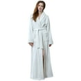 thumbnail image 2 of Dyfzdhu Nightgowns for Women Fleece Robe Soft Plush Bathrobe Fluffy Cute Long Coat Nightgown Nightdress, 2 of 4