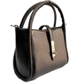 thumbnail image 1 of Bolsa Coral Negra Piel Legitima para Mujer, 1 of 3