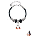 thumbnail image 2 of Delight Jewelry Resin Penguin Sister Celtic Knot Leather Bead Bracelet, 7"+2" Extender, 2 of 4