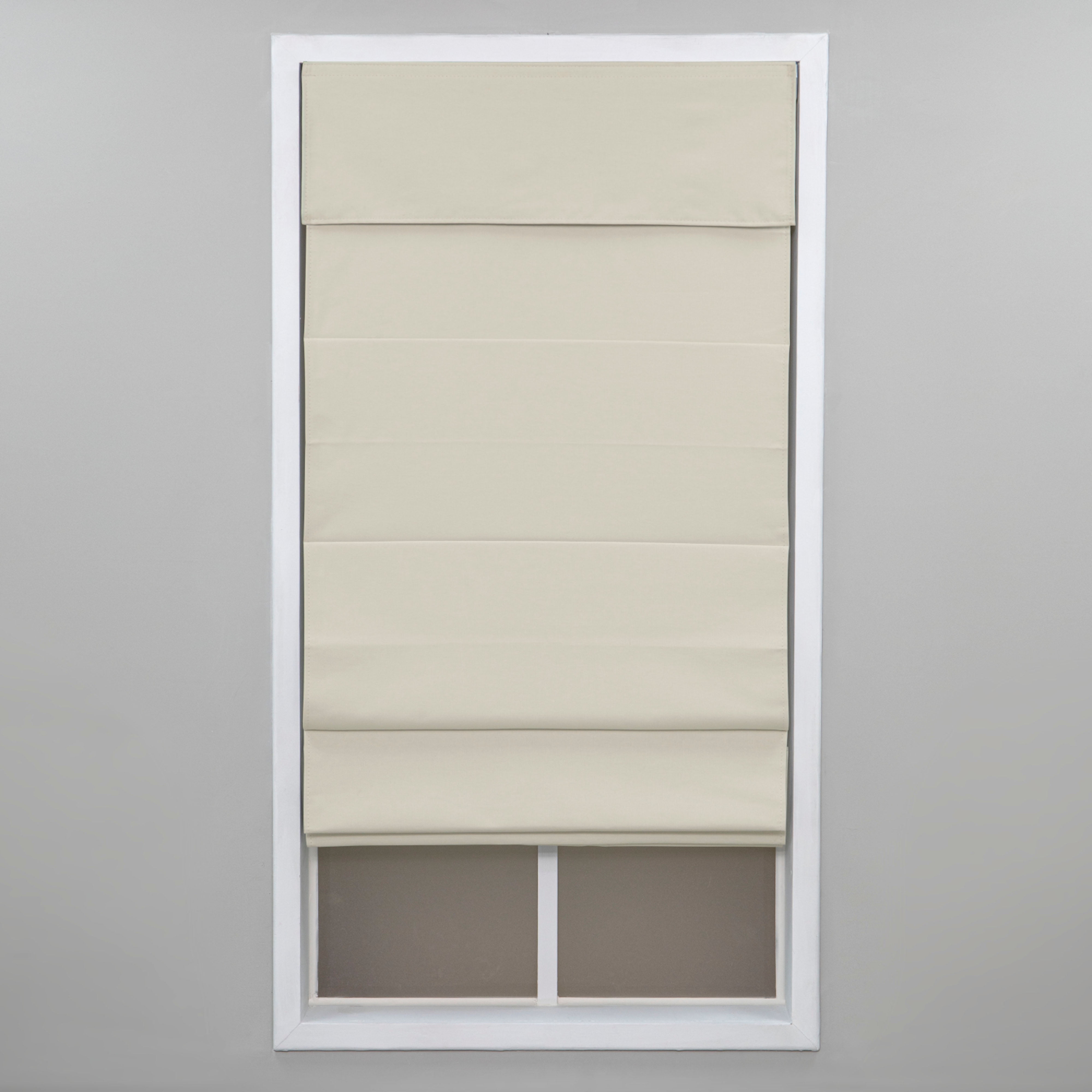 Regal Living Insulating Cordless Blackout Roman Shade, Ivory, 63W x 72L