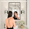 thumbnail image 7 of GODCHAR Black Rectangle Bathroom Mirrors Wall Modern Matte Black Aluminum Alloy Frame, 7 of 7
