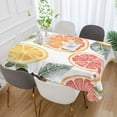 thumbnail image 2 of Yayeee Tablecloths 60" x 60" Rectangle Wrinkle Resistant Party Table Cover, Candy Grapefruit Slices, 2 of 8