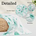 thumbnail image 3 of Teal Spring Floral Lumar Pillow Covers,Summer Botanical Watercolor Vintage Soft Breathable Throw Pillow Cases with Invisible Zipper,Decorative Pillowcase Pillows Protectors for Sofa Bed Chair 16"x24", 3 of 9