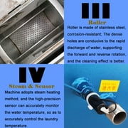 33LBS Horizontal Industrial Washing Machine Large Fully Automatic 220V