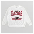 thumbnail image 4 of Women's Gameday Couture  White Atlanta Falcons Swift Strike Premium Oversized Fleece Pullover Sweatshirt, 4 of 4