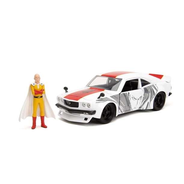 Coche fundido a presión Jada Toys One Punch Man 1974 Mazda RX-3 1:24