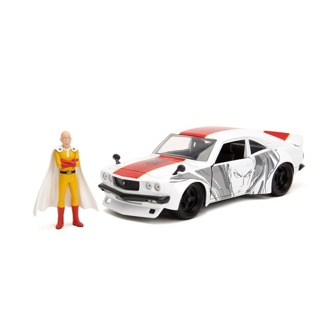 Coche fundido a presión Jada Toys One Punch Man 1974 Mazda RX-3 1:24