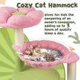 thumbnail image 3 of Cat Tree 33'' Cute Cat Tower Small Flower Cat Trees for Indoor Cat Condo with Hanging Toys Pink Large Top Perch for Kittens and Adults Cats, 3 of 5