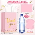 thumbnail image 3 of 12 Pcs Thank You Gift Bags with Tissue Paper Gold Polka Dots Thank You Bags with Handle Party Favor for Wedding Birthday Baby Shower Business Shopping(Pink), 3 of 6