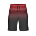 thumbnail image 6 of Bovxnpu Men's Pajama Bottoms Loungewear Sleep Shorts, Men's Striped Loungewear Shorts With Drawstring Elastic Waist For Sleep Gym Home Shorts, 6 of 7