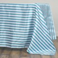 thumbnail image 6 of Efavormart 60x126" WHITE / TURQUOISE Striped Wholesale SATIN Banquet Table Linens Wedding Party Restaurant Tablecloth, 6 of 8