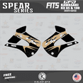 thumbnail image 3 of Kalair GFX Graphics Kit for Kawasaki KX100 UFO RESTYLE (2001-2013) Spear Series, 3 of 5