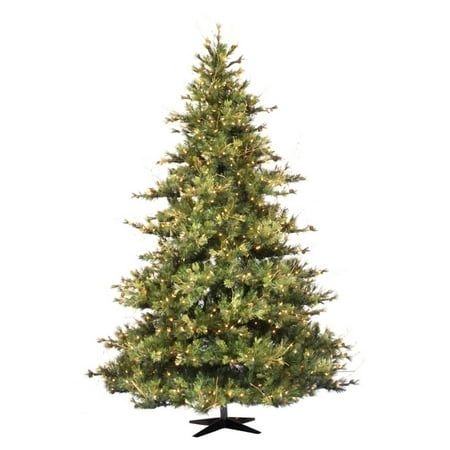 7.5-ft x 63-in Mixed Country Prelit Pine Christmas