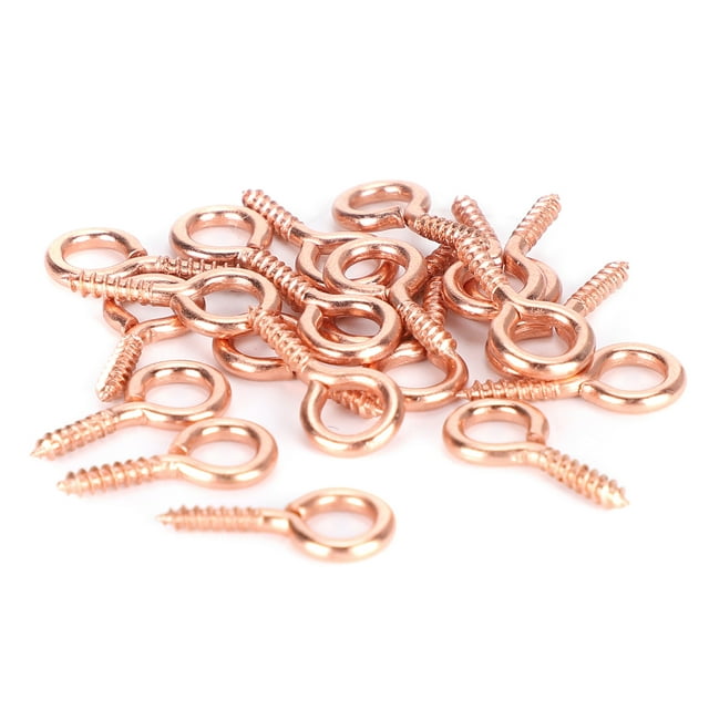 200Pcs Screw Eye Pins, Pearl Screw Eye Peg Pin Pendant Connector Screw Spike DIY Making Jewelry Accessory