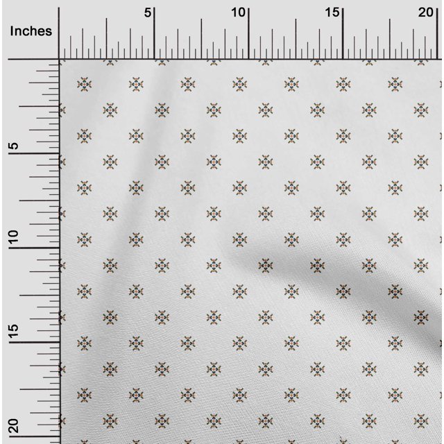 oneOone Polyester Lycra Olive Green Fabric Diamond Shape Small Craft Projects Decor Fabric Printed By The Yard 56 Inch Wide
