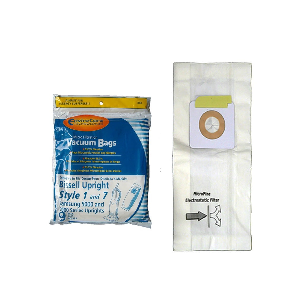 Bissell Style 1 and 7 Upright Vacuum Bags 
