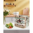 thumbnail image 5 of Western Texas Star Green Stand Mixer Dust Cover with Storage Pocket & Handles,Farmhouse Brown Country Vintage Fits All Tilt Head & Bowl Lift Kitchen Appliance Cover Organizer Accessories,6-8 Quart, 5 of 6
