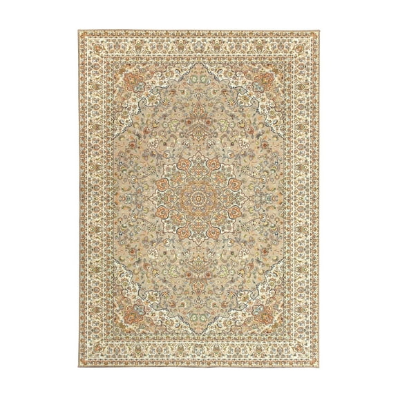 My Magic Carpet 5'x7' Machine Washable Non-Slip Dining Living Room Area Rug - Kenya Beige