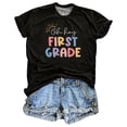 thumbnail image 1 of LUOGENLI T-shirts pour Femme pour Femmes T-Shirt Décontracté à Lettres Graphique Col Rond Manches Courtes T-Shirt Haut 4TG T-shirts pour Femmes T-shirts Graphiques Saint-Valentin Noir P, 1 of 2