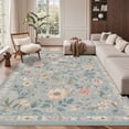 thumbnail image 2 of KUETH 5X7 Vintage Floral Area Rugs Machine Washable Rugs for Living Room, Non Slip Flat Pile Rug with Rubber Backing, Boho Rug for Entryway Bedroom Dining Room Home Office, 2 of 10
